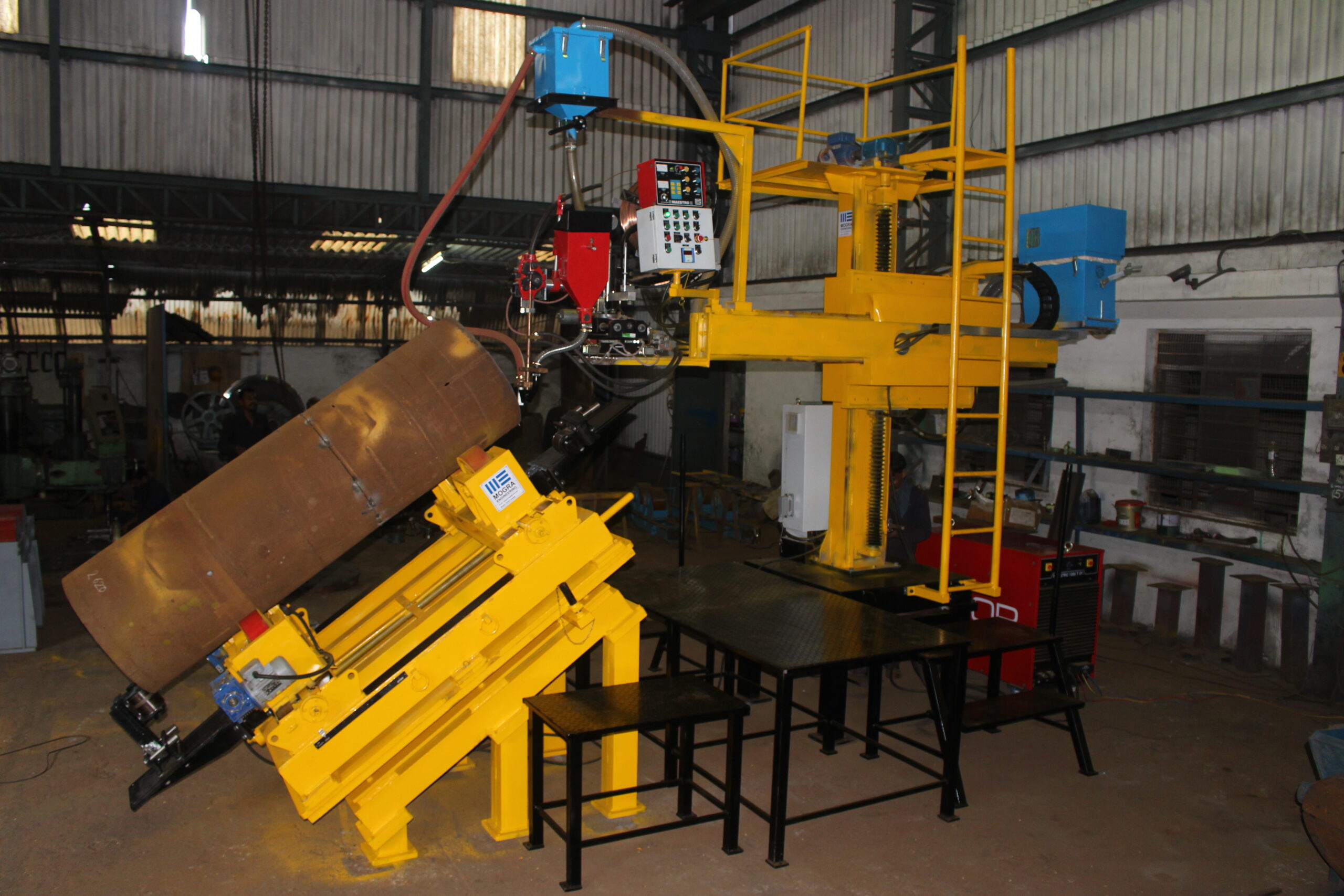 Circular Fillet Welding Setup