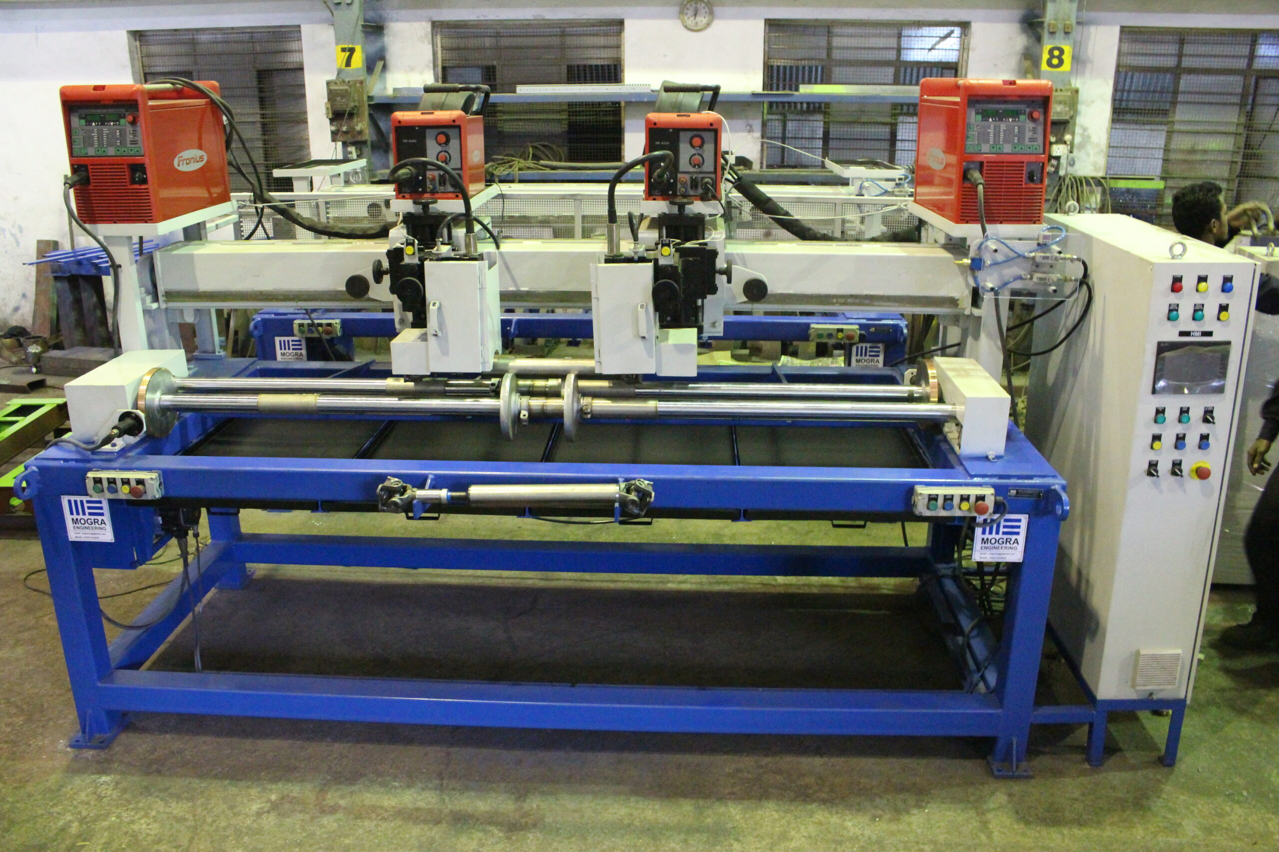 Propeller Shaft Welding Setup